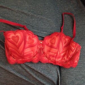 Adore Me Amorina Balconette 36D Bra Red